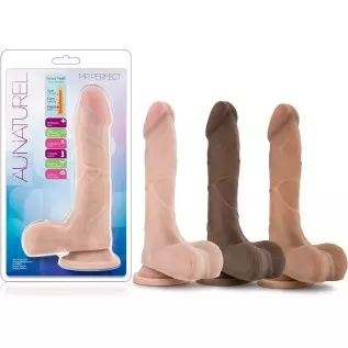 Blush Au Naturel Mister Perfect 8.5 Inch Realistic Suction Cup Dildo, Sex Toy for Women, Sex Toy for Adults, Chocolate Blush Au Naturel Mister Perfect 8.5 Inch Realistic Suction Cup Dildo, Sex Toy for Women, Sex Toy for Adults, Chocolate