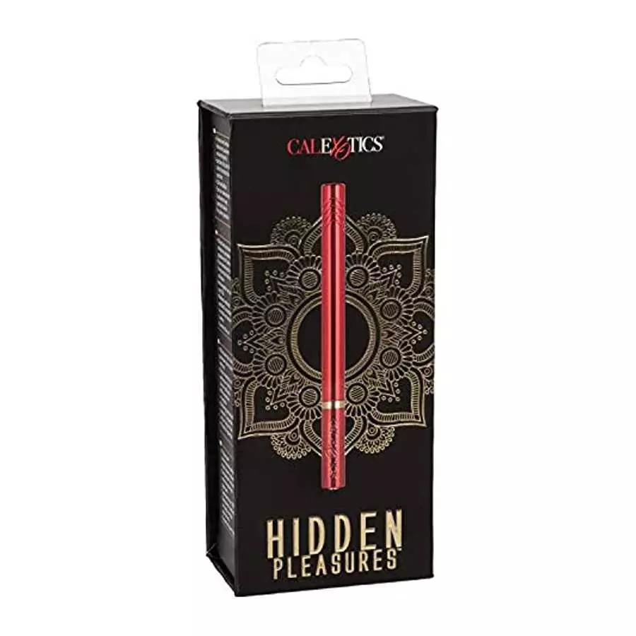 CalExotics Hidden Pleasures Vibrator - Red (13930RED_)