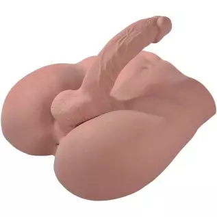 3D Realistic Sex Love Doll for Women Ass Butt Masturbator with Flexible Dildo and Tight Anal Entry Fake Penis with Ball Adult Se