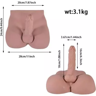 3D Realistic Sex Love Doll for Women Ass Butt Masturbator with Flexible Dildo and Tight Anal Entry Fake Penis with Ball Adult Se 3D Realistic Sex Love Doll for Women Ass Butt Masturbator with Flexible Dildo and Tight Anal Entry Fake Penis with Ball Adult Se