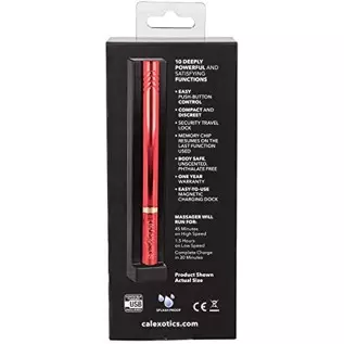 CalExotics Hidden Pleasures Vibrator - Red (13930RED_)