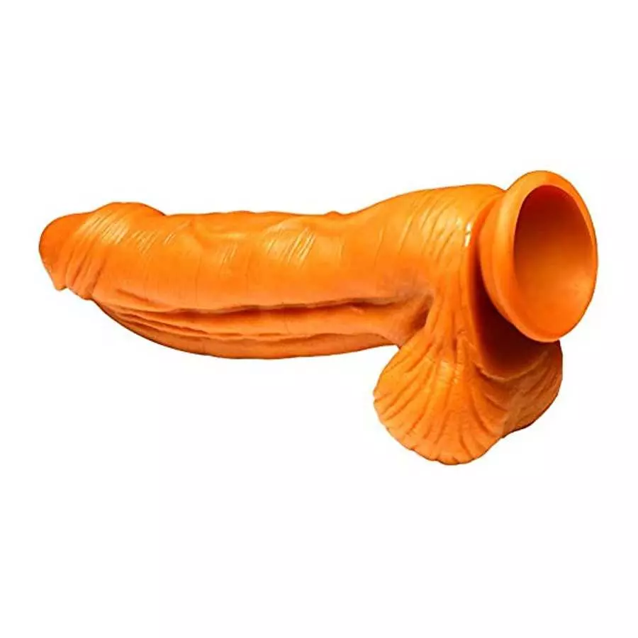 Realistic Huge Monster Silicone Dildo Penis with Strong Suction Cup 9.84"G Spot Cock with Lifelike Glans Skin Texture Adult Sex