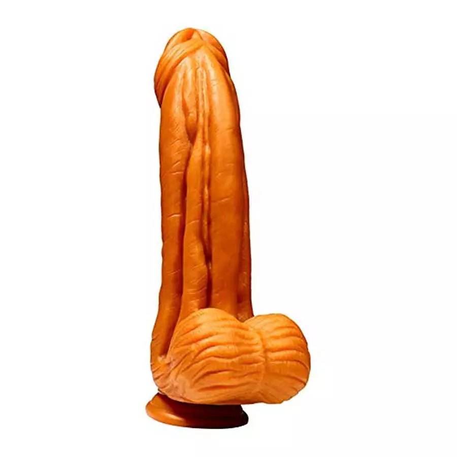 Realistic Huge Monster Silicone Dildo Penis with Strong Suction Cup 9.84"G Spot Cock with Lifelike Glans Skin Texture Adult Sex