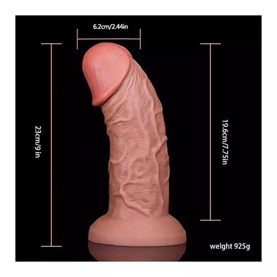 Sex Toy for Women Realistic Silicone Dildo 9 Inch, Huge Realistic Dildo for Women Silicone Dildo, G Spot Clitoral Anal Stimulato