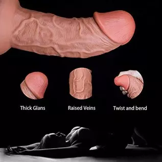 Sex Toy for Women Realistic Silicone Dildo 9 Inch, Huge Realistic Dildo for Women Silicone Dildo, G Spot Clitoral Anal Stimulato