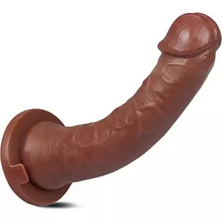 Realistic Dildos Feels Like Skin, 7 Inch Clear Dildo with Suction Cup for Hands-Free Play, Body-Safe Material and Adult Sex Toys