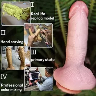 6.53 Inch Huge Realistic Dildo Feels Like Skin, Massive Dildos with Suction Cup, Big Size Anal Dildo, Adult Sensory Toys, Sex To