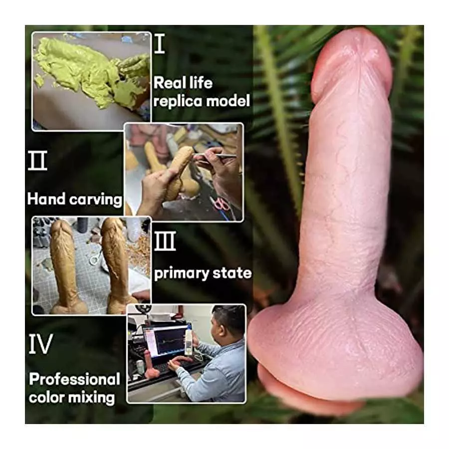 6.53 Inch Huge Realistic Dildo Feels Like Skin, Massive Dildos with Suction Cup, Big Size Anal Dildo, Adult Sensory Toys, Sex To