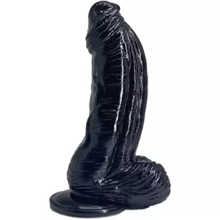 Taoheo Dildo 9.5inchX2.3inch Black, L