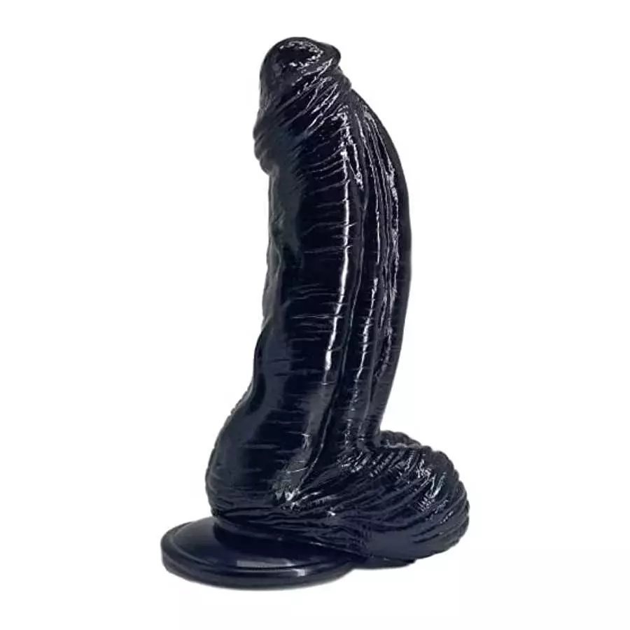 Taoheo Dildo 9.5inchX2.3inch Black, L