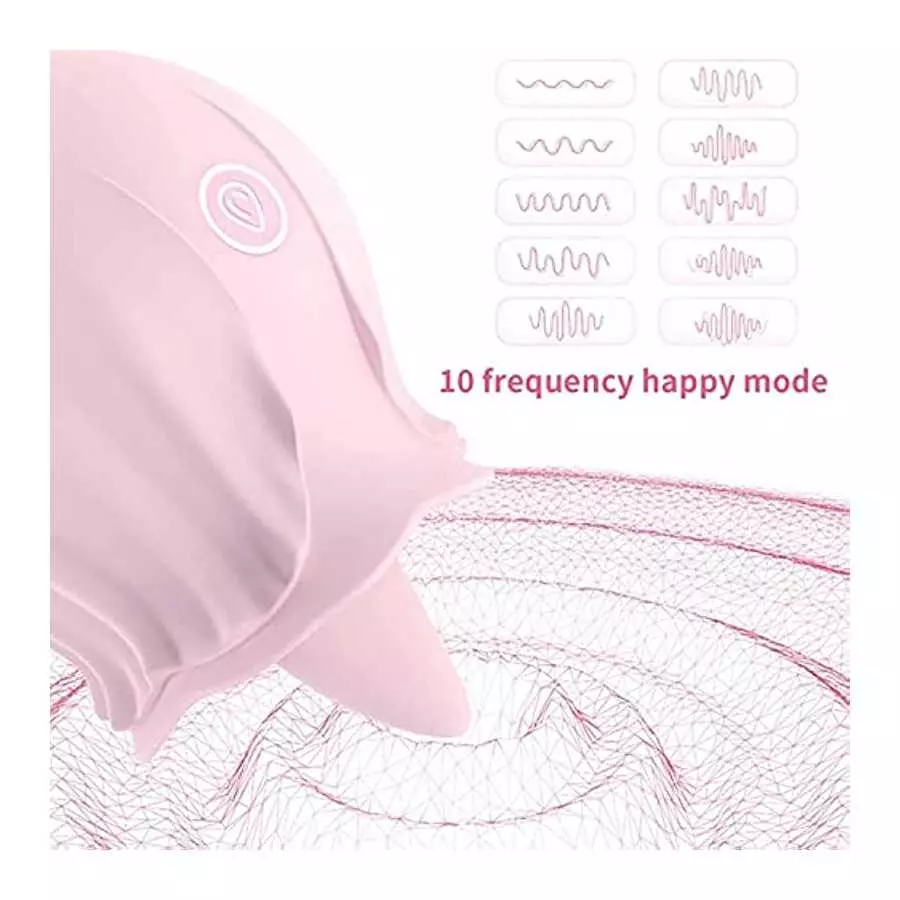 2022 Newly Rose Sex Stimulator for Women Give Adult Female Sucker&Lick Easy to Clean Sex Tongue Teasing Toys Rechargeable Clitor
