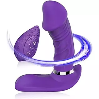 Thrusting Dildo Vibrator with 7 Vibration Heating, Vibrating Realistic Dildo for Hands-Silicone Penis Sex Toy for Women Couple