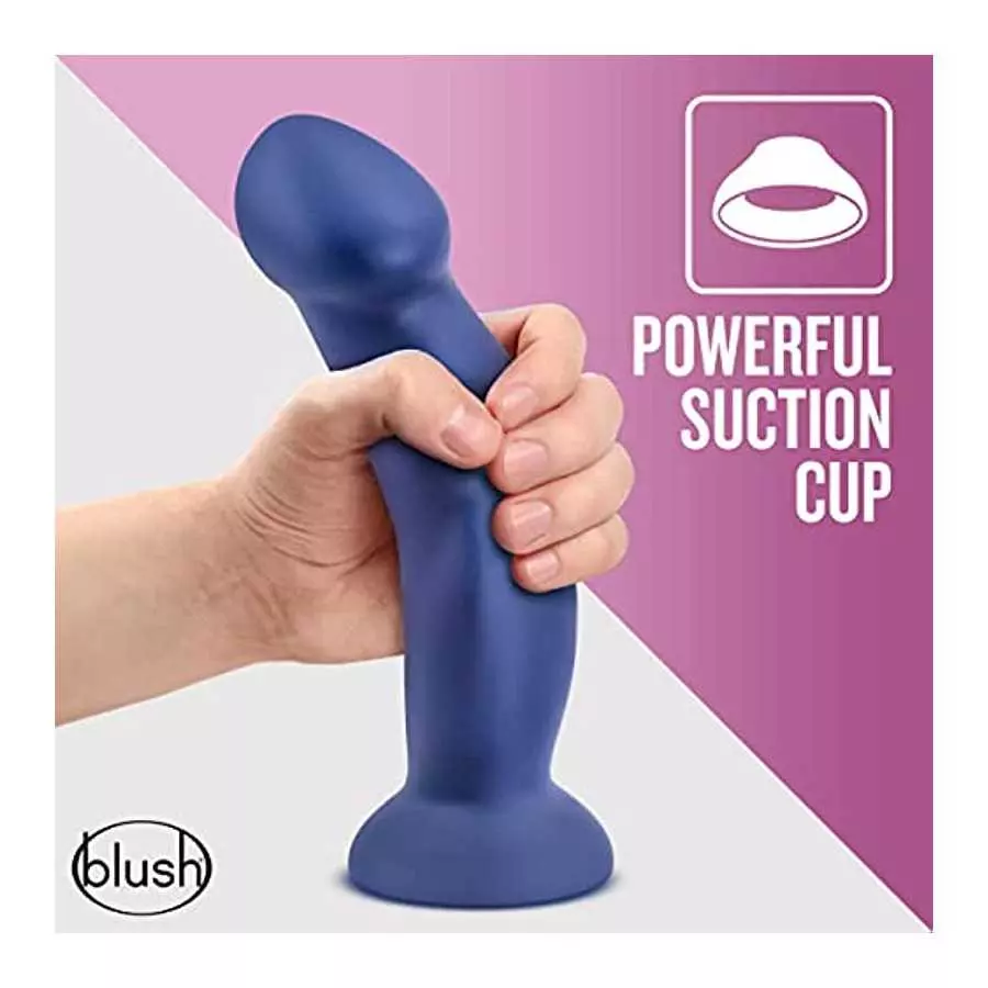 Blush Avant Suko - Sensa Feel Dual Density Platinum Cured Puria Silicone - 8 Inch Ridged Ultra Soft Dildo - Ultrasilk Smooth - S
