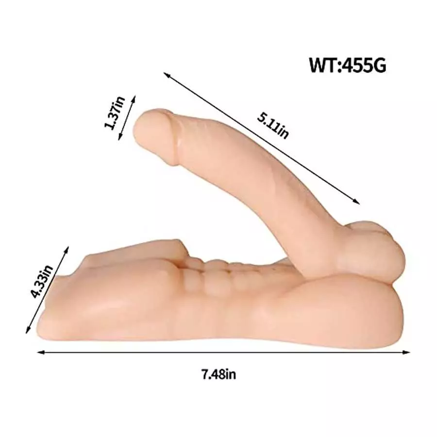 Super Mini Male Torso Sex Doll for Women with Realistic Flexible Dildo, G- Spot Vibrating Men Penis Love Doll for Women Masturba