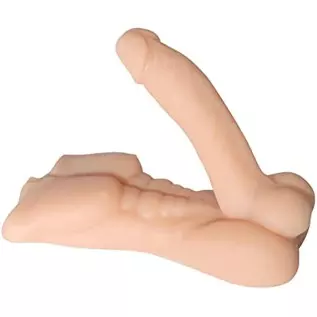 Super Mini Male Torso Sex Doll for Women with Realistic Flexible Dildo, G- Spot Vibrating Men Penis Love Doll for Women Masturba Super Mini Male Torso Sex Doll for Women with Realistic Flexible Dildo, G- Spot Vibrating Men Penis Love Doll for Women Masturba