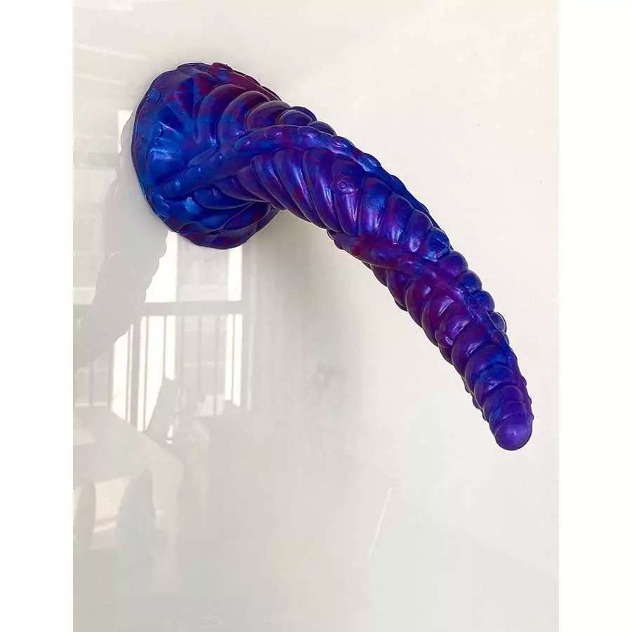 Realistic Long Dragon Dildo with Suction Cup, 11inch Thick Thrusting Silicone Unicorn Dildo Anal Beads Plug for Beginners Women