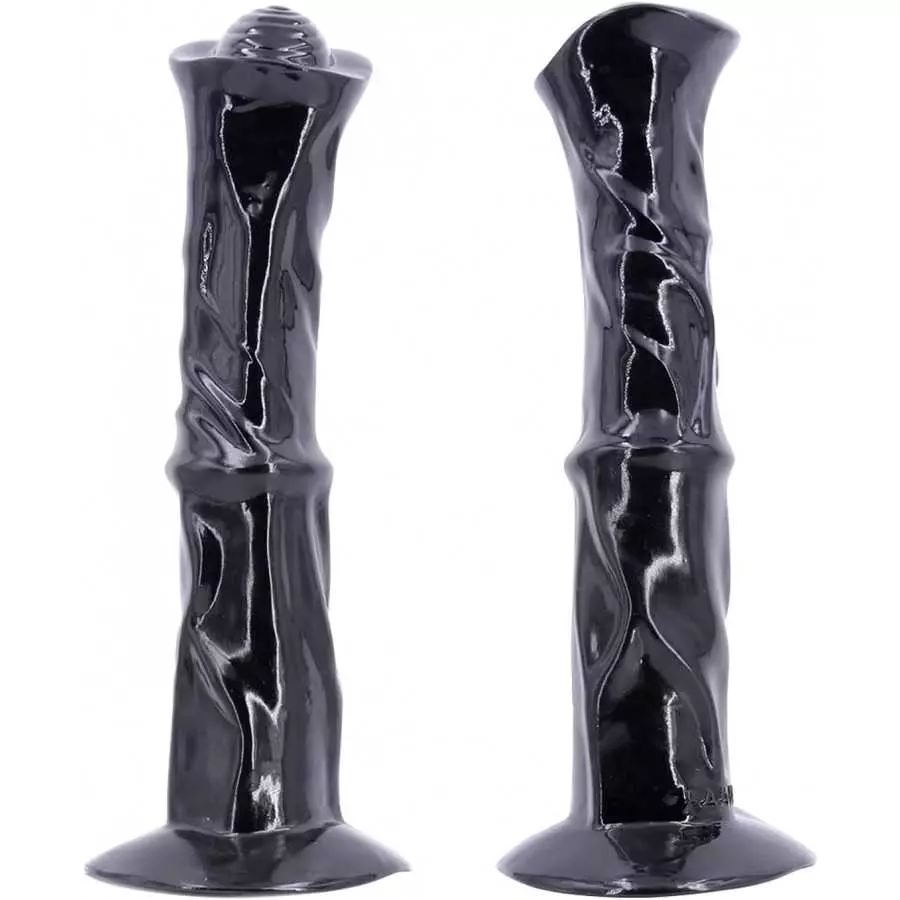 Huge Super Long Horse Cock Type Anal Dildo 13.8"x3.35"x5.12" Big Plug Ribbed Body Strong Suction Cup (Black) Huge Super Long Horse Cock Type Anal Dildo 13.8"x3.35"x5.12" Big Plug Ribbed Body Strong Suction Cup (Black)