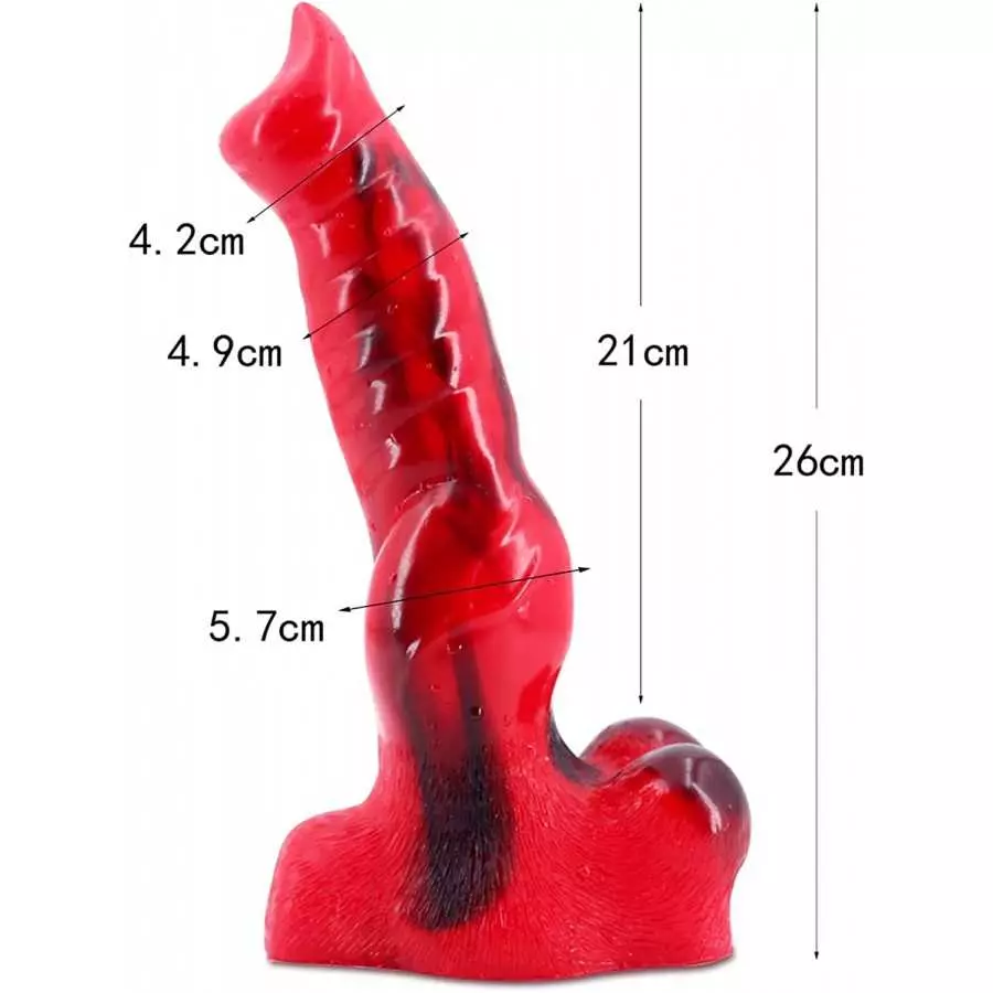 Thick Realistic Wolf Dildo 10inch Silicone Pink Dildo with Suction Cup Dildo Emulational Anal Adult Toy for Women Hands-Free Dil