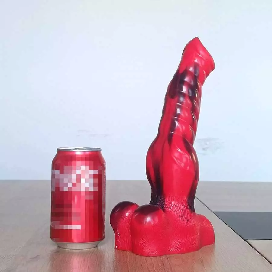 Thick Realistic Wolf Dildo 10inch Silicone Pink Dildo with Suction Cup Dildo Emulational Anal Adult Toy for Women Hands-Free Dil