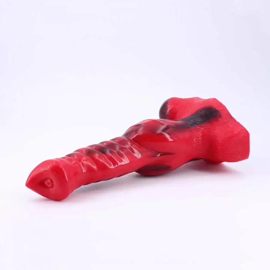 Thick Realistic Wolf Dildo 10inch Silicone Pink Dildo with Suction Cup Dildo Emulational Anal Adult Toy for Women Hands-Free Dil