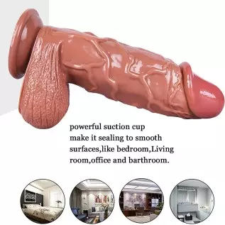 Huge Realistic Dildo with Strong Suction Cup for Hands-Free Gaming, Adult Sex Toy, Lifelike Penis for G-Spot Stimulation - Anal Huge Realistic Dildo with Strong Suction Cup for Hands-Free Gaming, Adult Sex Toy, Lifelike Penis for G-Spot Stimulation - Anal