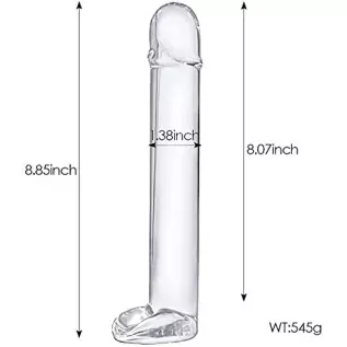 Big Clear Dildo, 8.9 inch Glass G spot Dildo Thick Adult Sex Toys for Women,Men Big Clear Dildo, 8.9 inch Glass G spot Dildo Thick Adult Sex Toys for Women,Men
