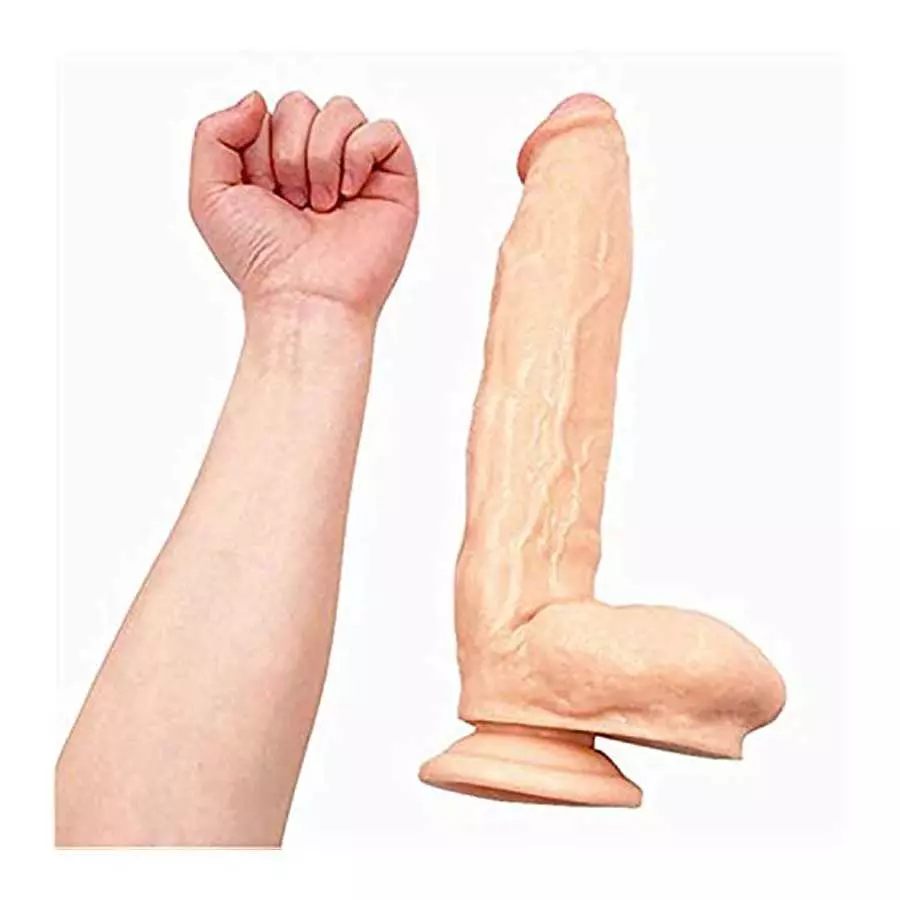 12 inch Female Massage Dildo with Suction Cup for Beginners Anal Play Lifelike Huge Penis Realistic Silicone Dong Sex Toys
