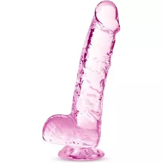 Blush 6 Inch Crystalline Dildo Suction Cup Harness Compatible Realistic Lifelike Hand Sculpted Sex Toy for Men Women Couples Blush 6 Inch Crystalline Dildo Suction Cup Harness Compatible Realistic Lifelike Hand Sculpted Sex Toy for Men Women Couples