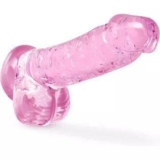 Blush 6 Inch Crystalline Dildo Suction Cup Harness Compatible Realistic Lifelike Hand Sculpted Sex Toy for Men Women Couples Blush 6 Inch Crystalline Dildo Suction Cup Harness Compatible Realistic Lifelike Hand Sculpted Sex Toy for Men Women Couples