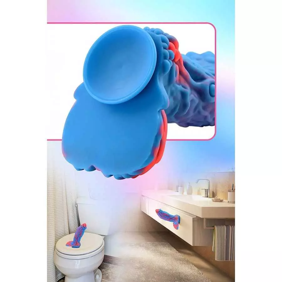 Animal Penis 7.2" Realistic Rooster Dildo Big Size Cock Anal Plugs Artificial Sex Toys with Anal Suction Cup Dildo,Ultra-Soft Su