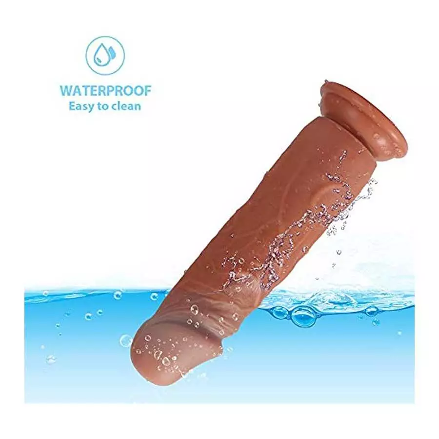 ANFEI Hyper Realistic Big Dildo Over 9 Inches Giant Dildos Double Layered Silicone Penis Premium Sex Toys with Suction Cup