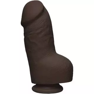 Doc Johnson The D - Fat D - 8 Inch with Balls - ULTRASKYN - 8" Long and 2.75" Wide - Strong Suction Cup Base - O-Ring Harness Co Doc Johnson The D - Fat D - 8 Inch with Balls - ULTRASKYN - 8" Long and 2.75" Wide - Strong Suction Cup Base - O-Ring Harness Co