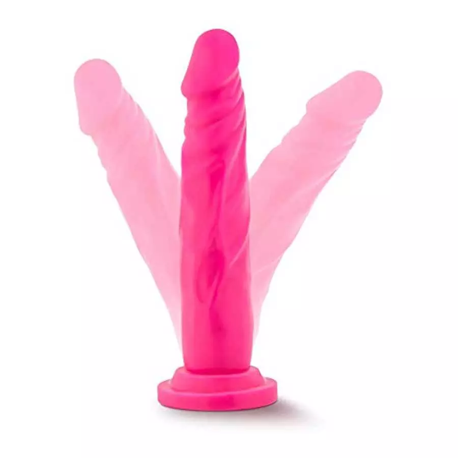 Blush Neo Realistic Dildo - 7.5 Inch Length and 1.5 Inch Width - Sensa Feel Dual Density - Strong Suction Cup for Hands Free Pla