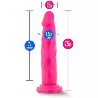 Blush Neo Realistic Dildo - 7.5 Inch Length and 1.5 Inch Width - Sensa Feel Dual Density - Strong Suction Cup for Hands Free Pla Blush Neo Realistic Dildo - 7.5 Inch Length and 1.5 Inch Width - Sensa Feel Dual Density - Strong Suction Cup for Hands Free Pla