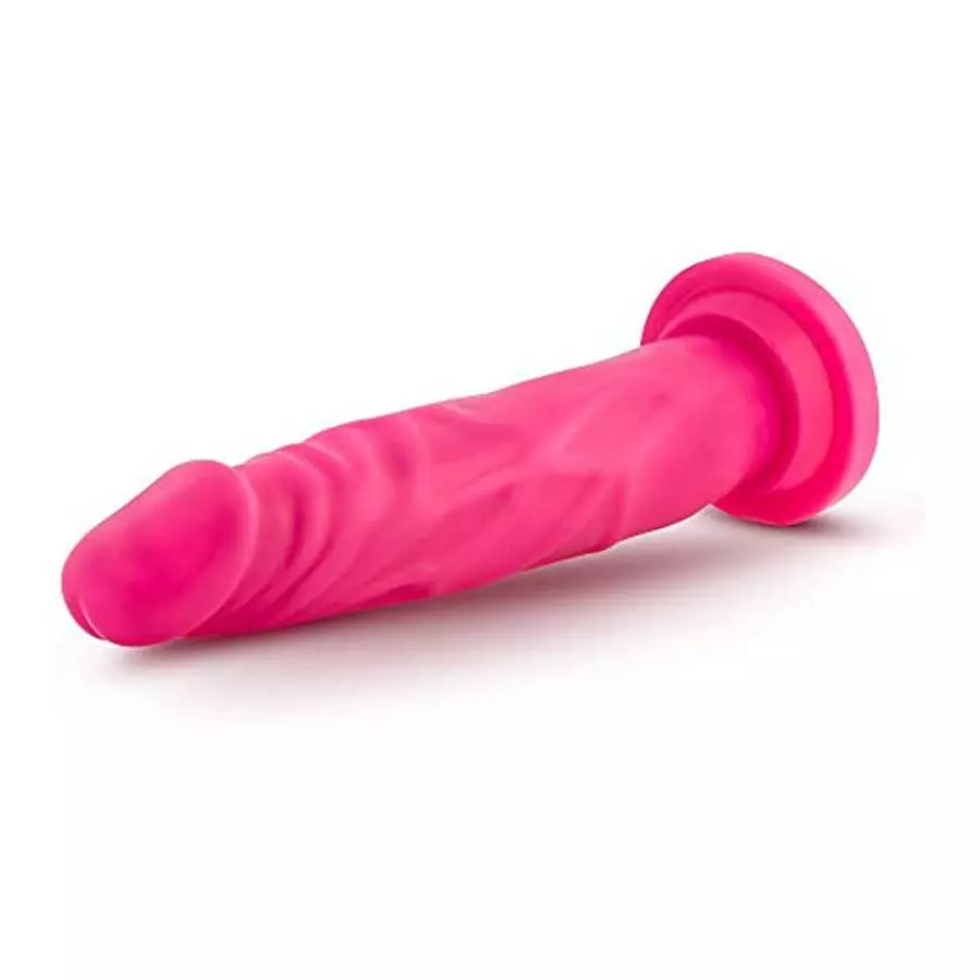 Blush Neo Realistic Dildo - 7.5 Inch Length and 1.5 Inch Width - Sensa Feel Dual Density - Strong Suction Cup for Hands Free Pla