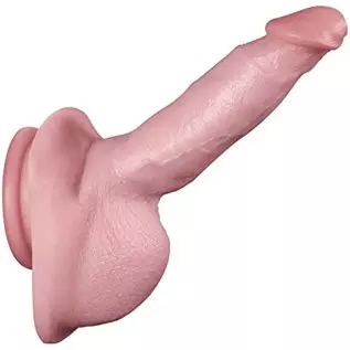 hyper realistic dildo 6.54" for Beginner, Lifelike Penis Adult Sex Toy with Suction Cup for Hands-Free Play, Flexible Cock wit