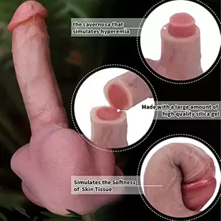 6.54" Realistic Dildo for Beginner, Lifelike Penis Adult Sex Toy with Suction Cup for Hands-Free Play, Flexible Cock with Curved 6.54" Realistic Dildo for Beginner, Lifelike Penis Adult Sex Toy with Suction Cup for Hands-Free Play, Flexible Cock with Curved