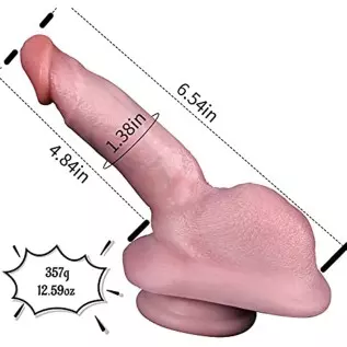 6.54" Realistic Dildo for Beginner, Lifelike Penis Adult Sex Toy with Suction Cup for Hands-Free Play, Flexible Cock with Curved 6.54" Realistic Dildo for Beginner, Lifelike Penis Adult Sex Toy with Suction Cup for Hands-Free Play, Flexible Cock with Curved