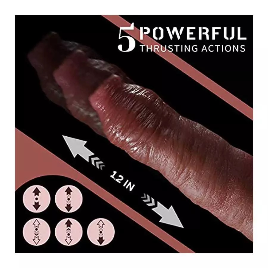Thrusting Dildo Vibrator with 5 Thrusting Modes 9 inch Dildos for Women Realistic Vibrating Dildo G Spot Vibrator Sex Toys with