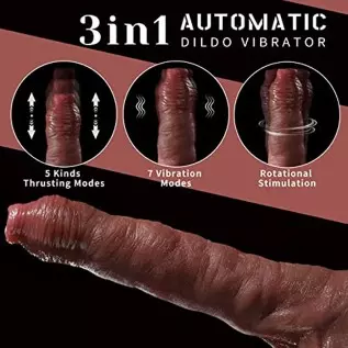 Thrusting Dildo Vibrator with 5 Thrusting Modes 9 inch Dildos for Women Realistic Vibrating Dildo G Spot Vibrator Sex Toys with Thrusting Dildo Vibrator with 5 Thrusting Modes 9 inch Dildos for Women Realistic Vibrating Dildo G Spot Vibrator Sex Toys with