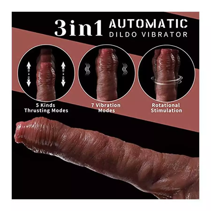 Thrusting Dildo Vibrator with 5 Thrusting Modes 9 inch Dildos for Women Realistic Vibrating Dildo G Spot Vibrator Sex Toys with