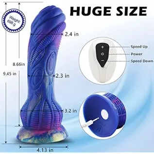 Monster Dildos, Huge Alien Octopus Dildo, Long Distance Sex Toys, Fantasy Silicone Bluetooth Dildo with Suction, Lifelike Giant
