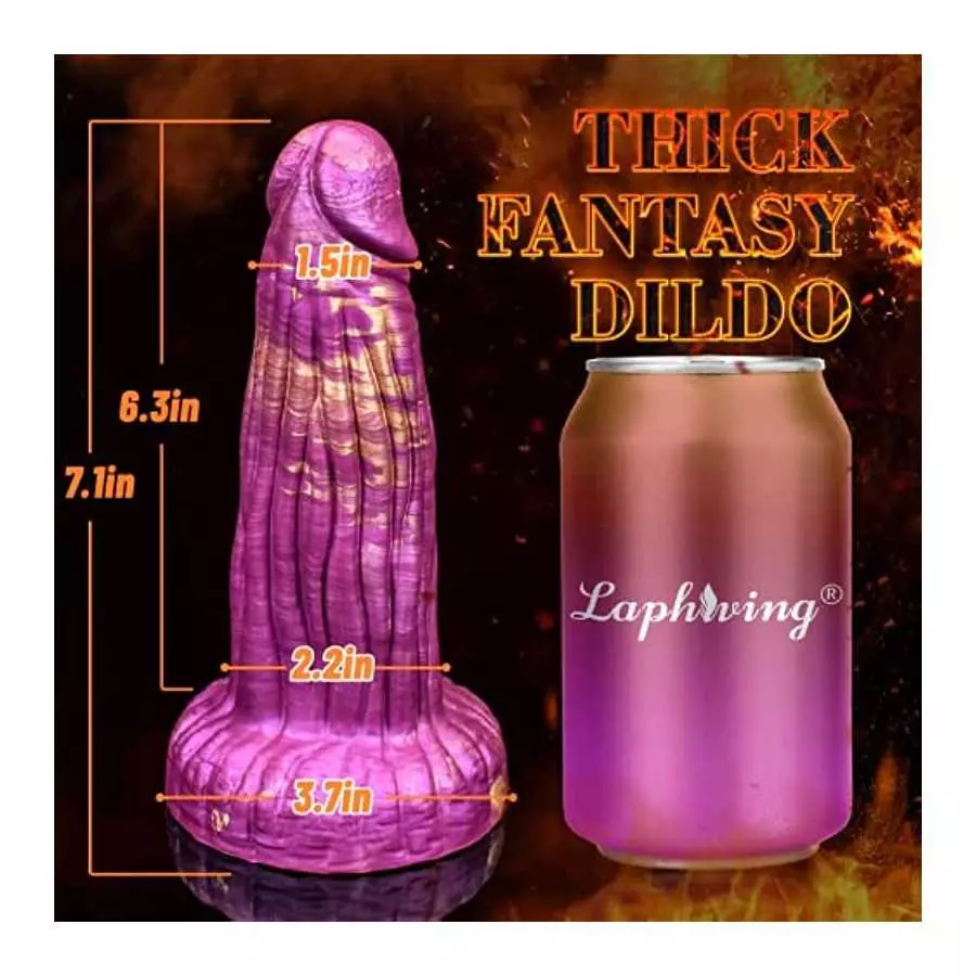 Realistic Thick Dildo Dragon Silicone Dildo with Large Suction Cup for Hands-Free Play, Lifelike Huge Penis Monster Anal Plug Fa