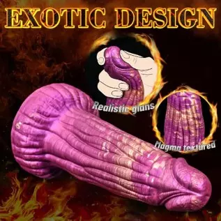 Realistic Thick Dildo Dragon Silicone Dildo with Large Suction Cup for Hands-Free Play, Lifelike Huge Penis Monster Anal Plug Fa