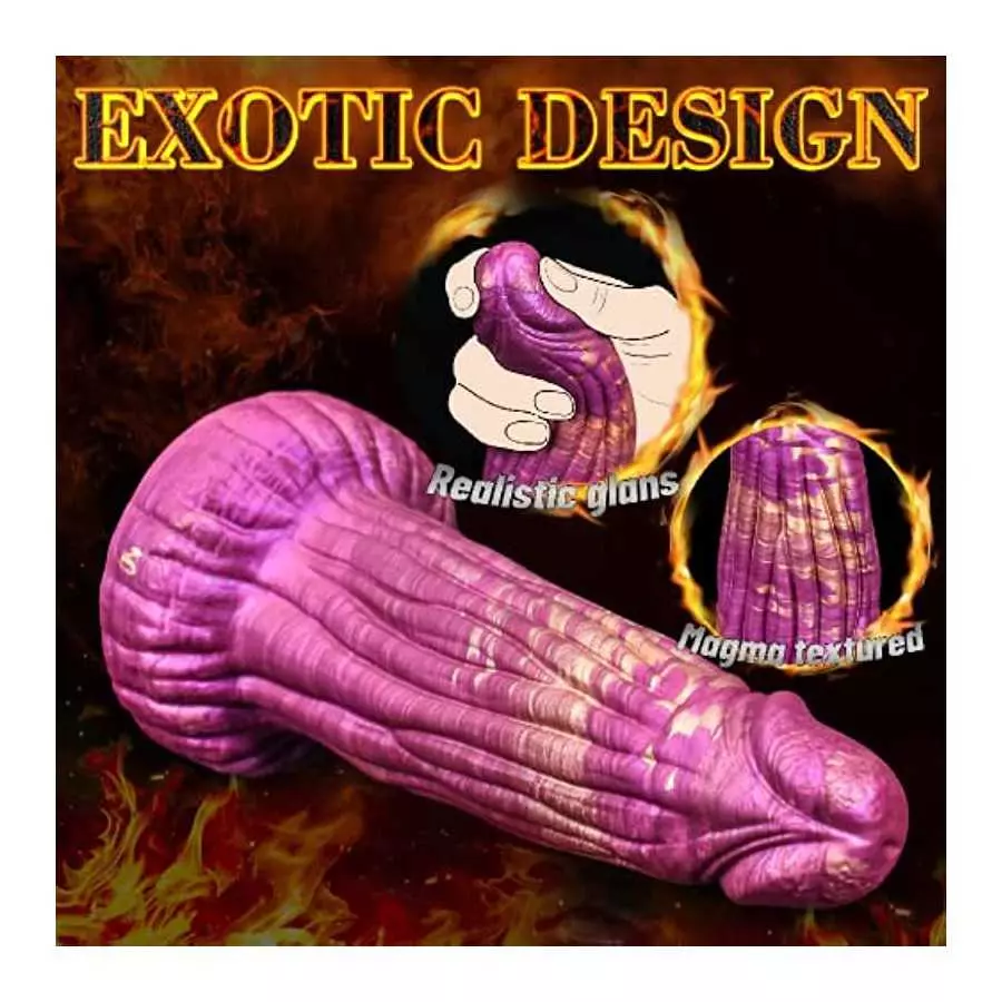 Realistic Thick Dildo Dragon Silicone Dildo with Large Suction Cup for Hands-Free Play, Lifelike Huge Penis Monster Anal Plug Fa
