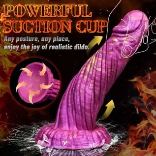 Realistic Thick Dildo Dragon Silicone Dildo with Large Suction Cup for Hands-Free Play, Lifelike Huge Penis Monster Anal Plug Fa
