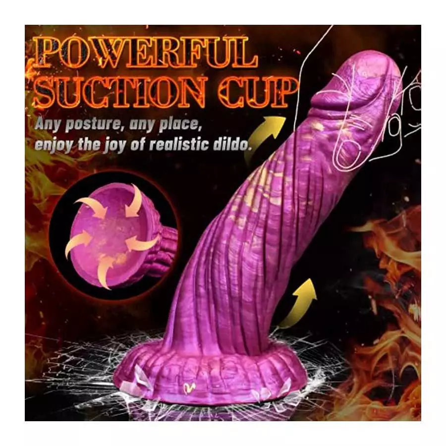 Realistic Thick Dildo Dragon Silicone Dildo with Large Suction Cup for Hands-Free Play, Lifelike Huge Penis Monster Anal Plug Fa