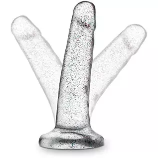 Blush Naturally Yours 5 1/2 inch Glitter Realistic Feel Soft Pliable Dildo - Fragrance Free Suction Cup Harness Compatible Coupl Blush Naturally Yours 5 1/2 inch Glitter Realistic Feel Soft Pliable Dildo - Fragrance Free Suction Cup Harness Compatible Coupl