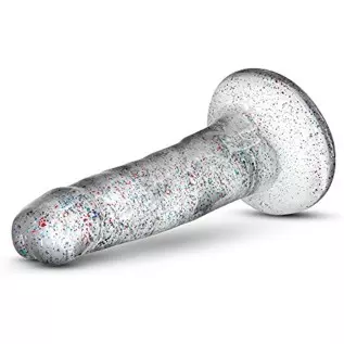 Blush Naturally Yours 5 1/2 inch Glitter Realistic Feel Soft Pliable Dildo - Fragrance Free Suction Cup Harness Compatible Coupl Blush Naturally Yours 5 1/2 inch Glitter Realistic Feel Soft Pliable Dildo - Fragrance Free Suction Cup Harness Compatible Coupl