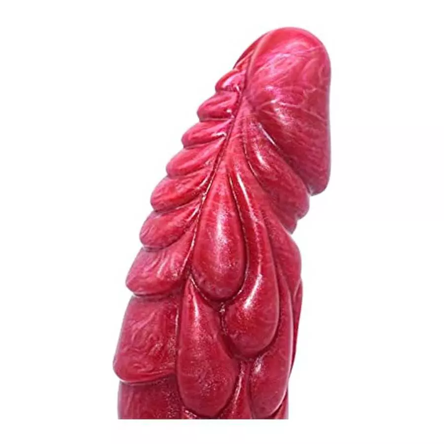9 inch Realistic Dragon Dildo with Suction Cup for Hands-Free Play, Ultra-Soft Colorful Silicone Butt Plug Curved Anal Plug Adul